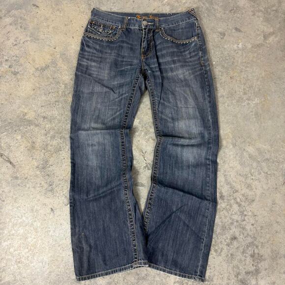 Guess Denim - 2000s guess bootcut embroidered jeans
